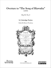 Overture to The Song of Hiawatha, Op.30 No.3 Orchestra sheet music cover